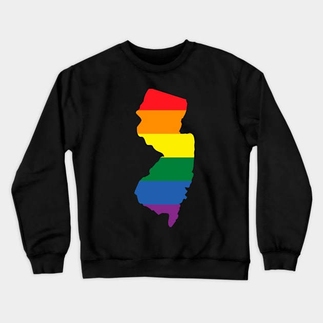 New Jersey state pride shirt Crewneck Sweatshirt by FiftyStatesOfGay